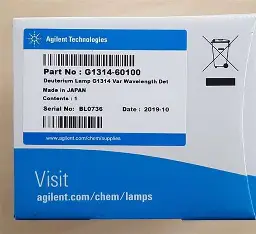 Long-life deuterium VWD lamp. For Agilent variable wavelength detectors G1314A/B/C and in 1120 and 1220 Infinity LC systems.